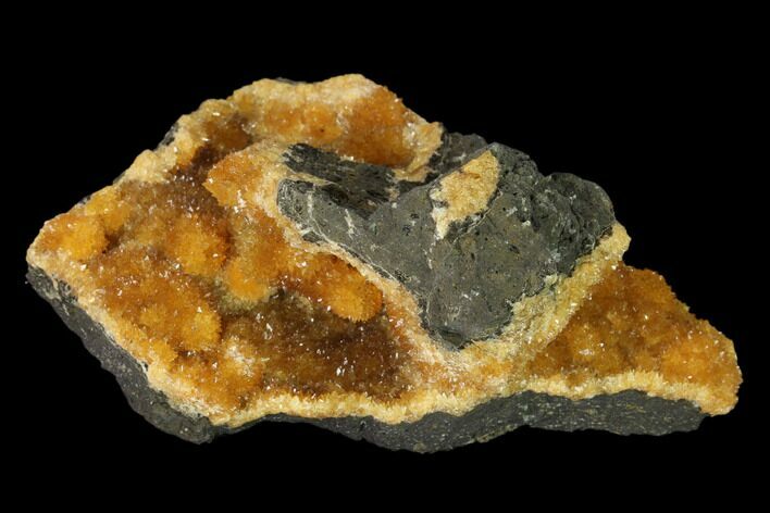 Intense Orange Calcite Crystal Cluster - Poland #148386